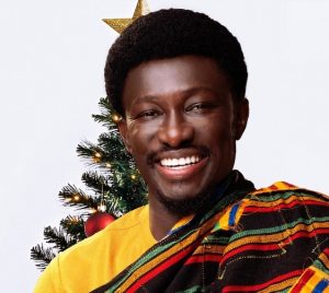 Profile pictuture of Nana Kwame Bediako with his rich attire on Christmas day- photo credit- Instagram media
